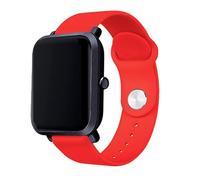 Universal Strap 20 mm Amazfit Bip/GTS/Bip Lite/Huawei/Samsung/Cool Oslo Rubber Red