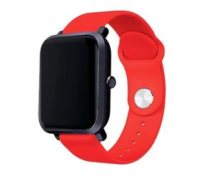 Universal Strap 20 mm Amazfit Bip/GTS/Bip Lite/Huawei/Samsung/Cool Oslo Rubber Red