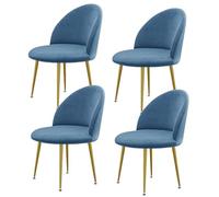 Universal Stretch Chair Covers Duckbill Pattern Set of 1/2/4/6 for Dining Room & LowBack Chairs Stylish & Durable Seat Protector for Round Stools Easy to Clean