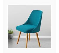 Universal Stretch Chair Covers with Armrests 4Pack Scandinavian Style Dining Chair Slipcovers Elastic Fabricand Office Blue