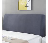 Universal Stretch Elastic Headboard Cover - Dustproof All-Inclusive Slipcover Protector for Bedroom Decor - Dark Grey Fits 170cm-190cm Headboards