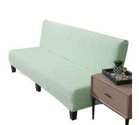 Universal Stretch Sofa Cover 2/3/4 Seater Non-Slip Grey Couch Protector No Armrest Elastic Slipcover for Folding Sofa Bed Printed Design Fits 155-185cm