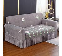 Universal Stretch Sofa Cover Anti-Slip Couch Protector for Pets Complete Set for Corner Sofas & Armchairs Floral Design Fits 90-140cm Living Room & Bedroom