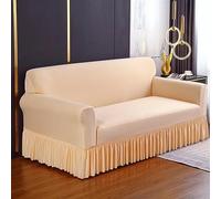 Universal Stretch Sofa Cover Anti-Slip Pet-Friendly for Corner Sofas & Armchairs Complete Set for Living Room/Bedroom (145-185cm Champagne)