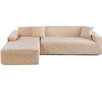 Universal Stretch Sofa Cover - Elastic L-Shape Couch Protector for 1/2/3/4 Seater Sofas - Durable Slipcovers & Cushion Covers for Chaise Lounge - Transform Your Living Room Decor