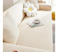 Universal Stretch Sofa Cover, Non-Slip Soft Couch Protector, Elastic Fits 1, 2, 3, or 4 Cushion Sofas, Smoke Gray, Suitable for 145-185 cm Sofas.