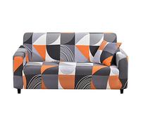 Universal Stretch Sofa Covers for 4-Seater Sofas Elastic Polyester Printed Designs Pet & Kid Friendly Fur Protect Fits 235-310cm - Living Room Decor
