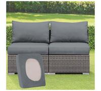 Universal Stretch Sofa Cushion Covers 1/2/3 Pieces Outdoor Furniture Seat Covers Rattan Cushion Cases Polyester Replacement Slipcovers for Garden Chairs