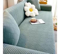 Universal Stretch Sofa Slipcover Non Slip Soft Couch Cover Protector for 1 4 Cushion Futon Machine Washable Durable Fabric Silver Grey (235 300cm)