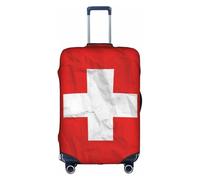 Universal Stretch Suitcase Cover Swiss Switzer Switzerland Flag Carry On Luggage Sleeve Anti Scratch Travel Baggage Protector for Unisex Women Large