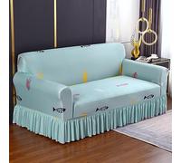Universal Stretchable Sofa Cover Anti-Slip Pet-Friendly Couch Protector for L-Shaped Furniture Fits 235-300cm Ideal for Living Room & Bedroom Complete Set