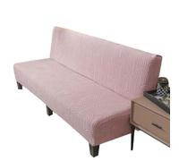 Universal Stretchable Sofa Cover Grey 2/3/4 Seater Non-Armed Sofa Slipcover Elastic Printed Futon Protector Fits 155-185cm No Cushion Covers Included