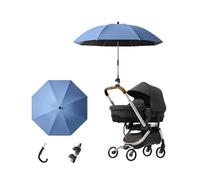 Universal Stroller and Baby Carriage Sunshade,Adjustable Pram Parasol UV Protection Buggy Parasol,Sun Protection Sun Umbrella for Strollers,Use in Both Sunny Rainy Days (Blue)