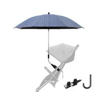 Universal Stroller and Baby Carriage Sunshade,Adjustable Pram Parasol UV Protection Buggy Parasol,Sun Protection Sun Umbrella for Strollers,Use in Both Sunny Rainy Days (Denim Blue)