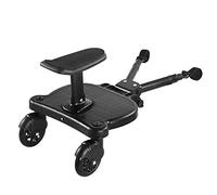 Universal Stroller Board with Removable Seat- 2-in-1 Sit and Stand Baby Stroller Rider Board Stable Stroller Glider Board Stroller Ride Board Fit for Most Brands' Stroller
