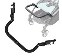 Universal Stroller Bumper Bar - Adjustable PU Leather Safety Rail