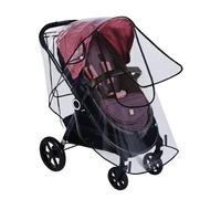 Universal Stroller Cover Large Rain Cover for Buggy Pushchair Pram with Zip Waterproof Windproof Travel Outdoor Stroller Rain Cover Weather Shield Protect for Sun Dust Snow