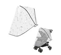 Universal Stroller Raincover - Universal Stroller Cover - Waterproof Windproof Rain Cover - Cover for Children's Stroller with Good Ventilation - Easy to Assemble - Transparent