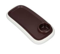 Universal Stroller Snack Tray for Daily Living, ABS Detachable Portable Snack Stroller Tray Attachment with Cup Holder, Clip on Stroller Accessories for Baby & Toddler (Coffee