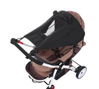 Universal Sun Shade for Pushchairs, Adjustable Sun Shade Sail Pram, Sun and Wind Protected from Sun and Wind Waterproof Carrycot Parasol Sun Cover with Porthole