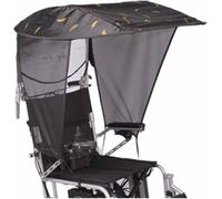 Universal Sun Shade Rain Cover, Sunshade Cover for Electric Wheelchair Awning Outdoor Umbrella Breathable Canopy Wheelchair Folding Cape Umbrella Chair Clamp