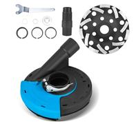 Universal Surface Angle Grinder Dust Shroud - with Angle Grinder 125mm, 125mm Diamond Grinding Cup Wheel(1*Grinding Guide+1*Dust Cover)
