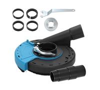 Universal Surface Grinding Dust Shroud for Angle Grinders 125/115/100mm with 4 Locating Rings Vacuum Adapter