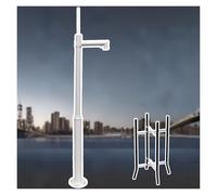 Universal Surveillance Camera Pole Mount Bracket, Freestanding Security Camera Stand Post for Outdoor Parking Lot