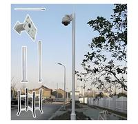 Universal Surveillance Camera Tripod Stand Adjustable Height 2-6m (6.5-13.1 ft) Segmented Design for Security Cameras Detachable Durable Stable Mounting Solution