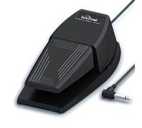 Universal Sustain Pedal for Digital Pianos - Extra-Wide Ergonomic Design with Anti-Slip Silicone Pads, Tilted Comfort Surface & Polarity Switch (Compatible with Yamaha, Roland, Korg, Casio)