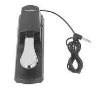 Universal Sustain Pedal for Piano Keyboard, Quick Response, 1.5m Cable, Non Slip Design, Sturdy 304 Steel, ABS Housing, 6.35mm Port, Compatible with Most Digital Pianos and Electr (Neutral Silver)