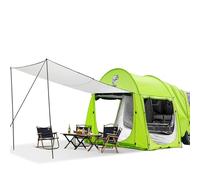 Universal SUV Camping Tent with Spacious Awning, 4000mm Waterproof Car Shelter, Sleeps Up to 4 People - Sleeping Capacity Camping Accessories, Easy Setup for Backpacking, Travel, Hiking, Outdoor