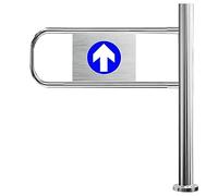 Universal Swing Gate One-Way Door Pedestrian Access Control,Automatic Metal Swing Safety Gate,Durable Safety Closure Device,for Store/Yards/Warehouse(Right100*100cm)