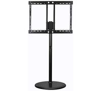 Universal Swivel Table Top TV Stand Stainless Steel Flat TV Floor Bracket for 32 70 Inches TVs Black TV Floor Stand With Bracket on Wheels C