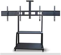 Universal Swivel Table Top TV Stand Stainless Steel Small TV Floor Stand s for 32 70 Inches TVs Black TV Floor Corner Bracket on Wheels Cast