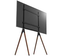 Universal Swivel Table Top TV Stand Stainless Steel Tripod TV Floor Stand for 55 86 Inches TVs White Free Stand ing TV Floor Stand on Wheels