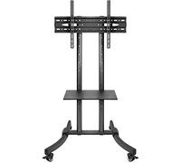 Universal Swivel Table Top TV Stand Stainless Steel TV Floor Pedestal Stand for 12 27 Inches TVs Black Floor Monitor Stand Up to 20KG n