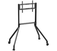 Universal Swivel Table Top TV Stand Stainless Steel TV Floor Pedestal Stand for 12 27 Inches TVs Black Floor Monitor Stand Up to 20KG n