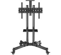 Universal Swivel TV Stand for 32-70 Inch TVs - Adjustable Stainless Steel Flat Screen Floor Bracket Black TV Base with Swivel Feature Stylish and Sturdy Design