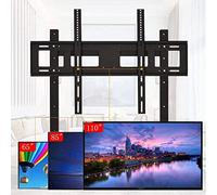 Universal Swivel TV Stand for 32-70 Inch TVs Stainless Steel Small Floor Mount Adjustable Corner Bracket Black - Perfect for Living Room or Bedroom Use