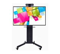 Universal Swivel TV Stand for 32-75" TVs Adjustable Height Heavy-Duty Tempered Glass Base 360° Swivel Design Sturdy TV Rack Furniture for Home Entertainment.