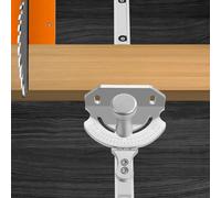 Universal Table Saw Miter Assembly Aluminum Angle Push Ruler Quick Positioning with 27 Angle Stops for DIY Woodworking Tool Professional Woodworkers and Hobbyists Red or Silver (Silver)