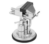 Universal Table Vise Clamp, Swivel Rotating Vise for DIY Craft and Precision Machining, Aluminum Alloy Workbench Clamp with Anti - Slip Rubber Base for Home Workshop