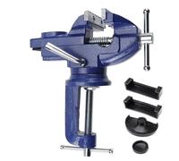 Universal Table Vise, Multi-Functional Portable 360° Swivel Base Clamp On Vice/Table Vise for Woodworking, Cutting Conduit, Dril(70mm)