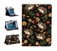 Universal Tablet Case Tablet Cover 360-Degree Rotation Viewing Stand Folio PU Leather Covers for All Kinds of 10.5-11.5Inch Android/iOS/Windows Tablets Cases,Forest Creatures Pattern