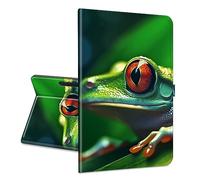 Universal Tablet for Google Pixel Tablet 2023 Case, 11 Inch and Other 10.5-11.5 Inch Models, with a 360-Degree Swivel Stand, Ultra Slim PU Leather Stylish Tablet Cover, Frog Theme