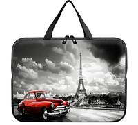Universal Tablet Laptop Sleeve Case 10 inch, Paris Eiffel Tower Slim Carrying Case Durable Handbag Travel Laptop Bag for 7 to 10-inch Laptops/Notebook/Kids Tablet/ipad/eBook Readers