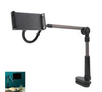 Universal Tablet Phone Clamp Holder, 360 Degree Rotating Flexible Long Arm Lazy Phone Holder Clamp Bed Tablet Bracket for Bed and Desk