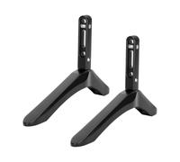 Universal Tabletop TV Stand Metal 2 Piece Base with No Drill Design Perfect for Flat Sn TVs Desktop Support for Home & Office Sturdy & Adjustable