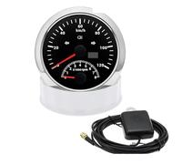 Universal Tachometer 120KMH 200KMH GPS Tachometer Gauge+Tachometer 8000 RPM 85mm Dual Gauge Odometer With GPS Antenna Turn Light Auto Yacht 9-32V